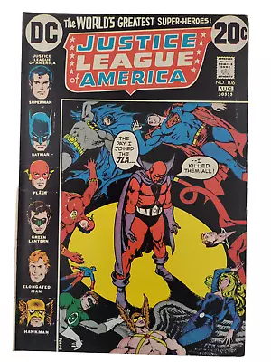 Buy JUSTICE LEAGUE OF AMERICA #106 Aug 1973, DC NICK CARDY COVER KEY VG/VG+ RAW • 23.72£