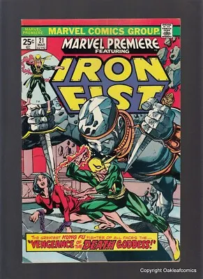 Buy Marvel Premiere 21 Marvel 1975 Iron Fist 1ST Appearance MISTY KNIGHT KEY NM- MCU • 79.03£