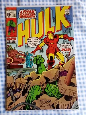 Buy Incredible Hulk 131 (1970) Vs Iron Man, Cents. 1st App Jim Wilson, Cents • 17.99£