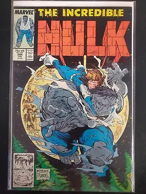 Buy The Incredible Hulk #344 Marvel 1988 VF Comics Book • 17.78£