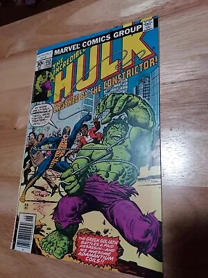 Buy Incredible Hulk #212 (1977) 8.0 VF /1st App.Constrictor! • 15.80£
