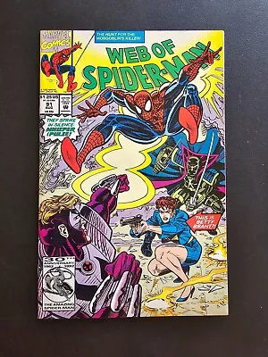 Buy Marvel Comics Web Of Spiderman #91 August 1992 Alex Saviuk Cover • 3.17£