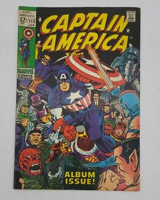Buy Captain America # 112 1969 Silver Age Cap Recovery Retold Red Skull Sub-Mariner • 35.58£