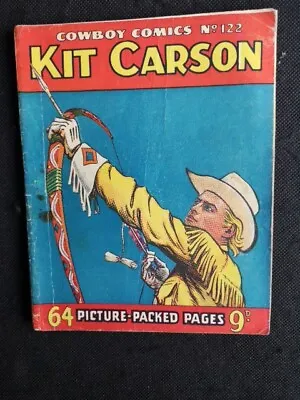 Buy Cowboy Comics 122 Kit Carson Fleetway Pub.black & White Western Golden Age  • 6£