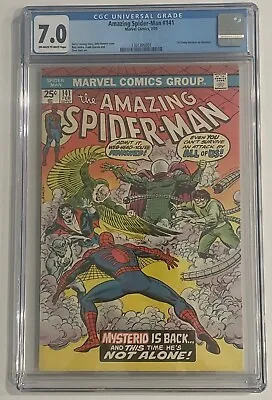 Buy AMAZING SPIDER-MAN #141 2/75 OW/W Pages CGC 7.0 • 95.94£