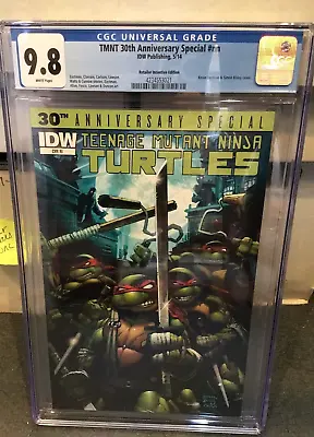 Buy Teenage Mutant Ninja Turtles 30th Ann Special #nn Cgc 9.8 Ri Cover Tmnt 2014 • 398.32£