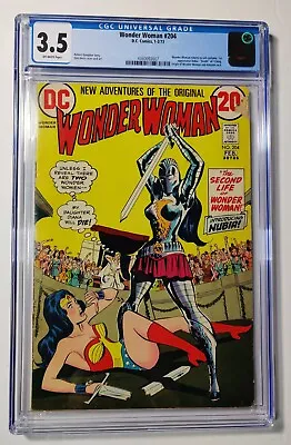 Buy Wonder Woman #204 Cgc 3.5 1st App Of Nubia! Wonder Woman Returns Old Costume! • 133.99£