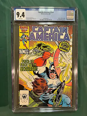 Buy Captain America #320 CGC 9.4 (1986) -  Death  Of The Scourge New Case!  Nice! • 33.10£