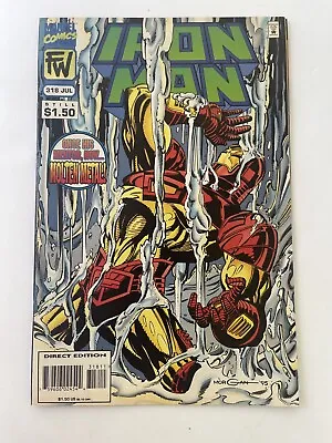 Buy Marvel Comics Iron Man Molten Metal No 318 July 1995 Written By Len Kaminski • 8.06£