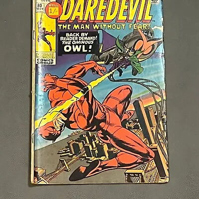 Buy Daredevil Volume 1 Book #80 Dec. 1971 Non Graded Please See Photos • 10£