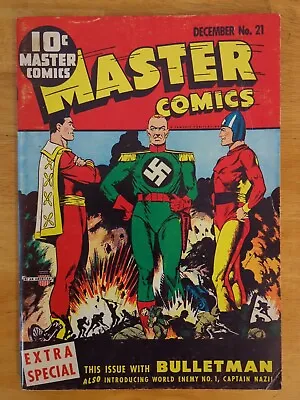 Buy Flashback #18 - Reprints Master Comics #21 - Bulletman/Captain Nazi - 1974 - VG- • 21.99£