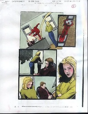 Buy Original 1996 Daredevil 354 Page 6 Marvel Comics Comic Book Color Guide Artwork • 34.37£