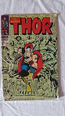 Buy Marvel Comics The Mighty Thor #154 July 1968 1st Appearance Of Mangog • 60£
