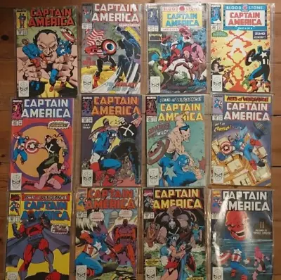 Buy Captain America 34 Comic Collection #338, 344, 361-371, 373-74, 377-78, 380-394+ • 40£