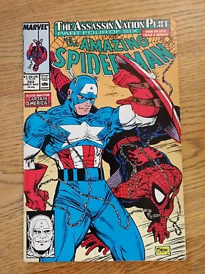 Buy Marvel Comics The Amazing Spiderman #323 Nov 1989 Feat Captain America • 7£