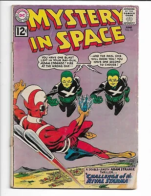 Buy Mystery In Space 76 - Vg- 3.5 - Adam Strange - Alanna Strange (1962) • 16.79£