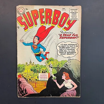 Buy Superboy 45 GOLDEN AGE Comic DC 1955 Curt Swan Cover Otto Binder Sikela READER • 51.50£