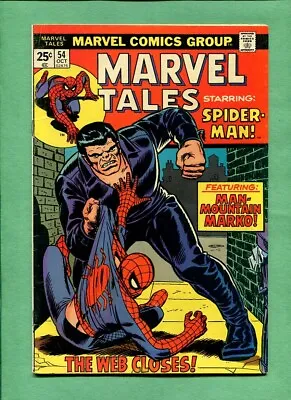 Buy Marvel Tales #54 Reprints Amazing Spider-Man 73 Oct. 1974 Comic Lee, Romita Sr. • 3.97£