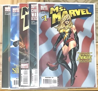 Buy Ms. Marvel  Issues #1-5 By Brian Reed & Frank Cho - Marvel 2006 • 17£