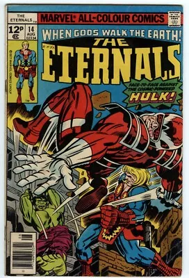 Buy The Eternals 14 From 1977 Classic Jack Kirby Hulk Appears • 6£