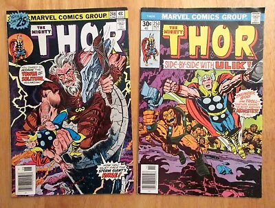 Buy Lot Of *2* MIGHTY THOR: #248 (FN/FN+), 253 (FN++) *Bright & Colorful!* • 7.96£