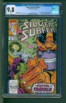 Buy Silver Surfer #44 CGC 9.8 White Pages 1st Infinity Gauntlet • 276.06£
