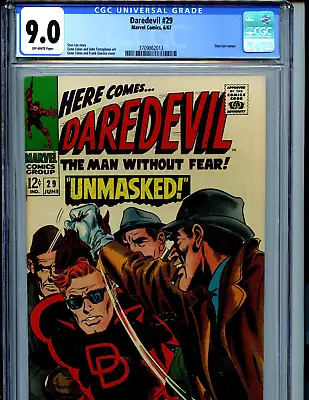 Buy Daredevil #29 CGC 9.0 1967 Marvel Stan Lee Cameo Amricons K54 • 200.14£