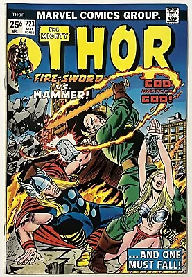 Buy Thor #223 - Marvel Comics 1974 - FN - Marvel Value Stamp #12 DAREDEVIL • 5.56£