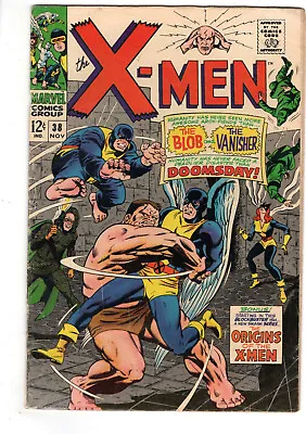 Buy X-men #38 (1967) - Grade 4.0 - Origins Of Uncanny X-men - Blob & Vanisher! • 55.19£