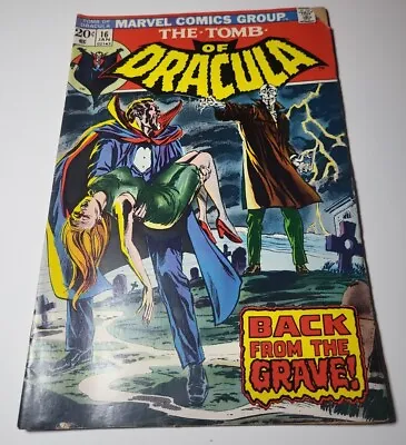 Buy Vintage Jan 1974 Marvel Comics Group The TOMB Of DRACULA #16  • 30.04£