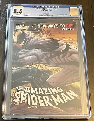 Buy Amazing Spider-Man #570 Second Printing CGC 8.5 • 47.66£