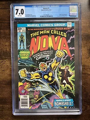 Buy Marvel Comics Nova #1 CGC 7.0 1976 1st Appearance And Origin Of Richard Rider • 74.99£