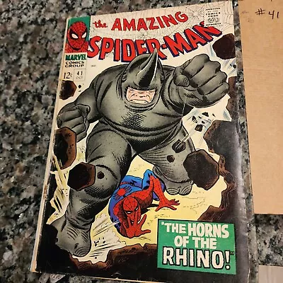 Buy Amazing Spider-Man #41 1st Rhino! Nice Copy • 187.89£