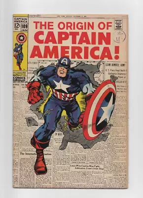 Buy Captain America   #109  Vg  Origin • 60£