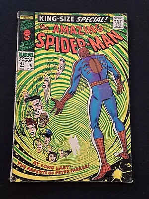 Buy Amazing Spider-Man Annual #5 Marvel Comics 1968 1st Appearance Peter's Parents • 20.79£