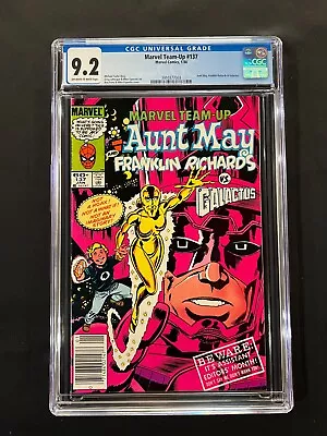 Buy Marvel Team-Up #137 CGC 9.2 (1984) - Newsstand - Aunt May Vs Galactus • 47.96£