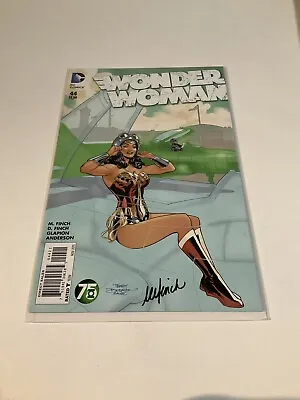 Buy Wonder Woman 44 Nm Near Mint Signed Meredith Finch DC Comics • 8£