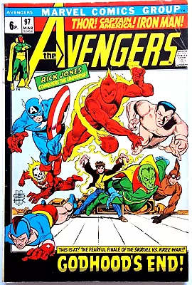 Buy AVENGERS 97 Marvel 1972 Kree/Skrull War • 28.99£