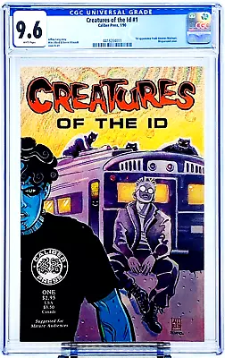 Buy CREATURES OF THE ID  #1 CGC 9.6 WP NM+ 1990 1st App Madman Caliber JUST GRADED • 349.73£