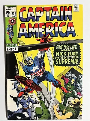 Buy Captain America #123 1970 Bronze Age Marvel Comics • 14.38£