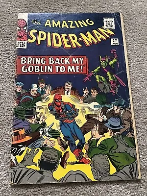 Buy Amazing Spider-man 27 (1965) Death Of Crime Master. Green Goblin App, Cents • 94.99£