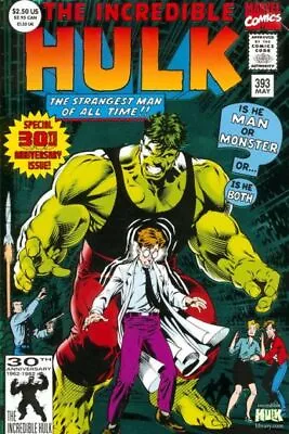 Buy Incredible Hulk #393 (1992) 30th Anniversary Issue In 8.5 Very Fine+ • 3.15£