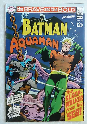 Buy The Brave And The Bold #82 Batman Aquaman - Neal Adams Art - March 1969 F/VF 7.0 • 32.95£
