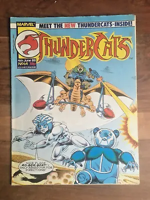 Buy Thundercats # 64 UK With Poster - VF 1st Print 1988 (Marvel Comics) • 6.95£