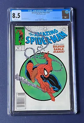 Buy Amazing Spider-Man #301 CGC 8.5 Newsstand Todd McFarlane 1988 David Michelinie • 80.34£
