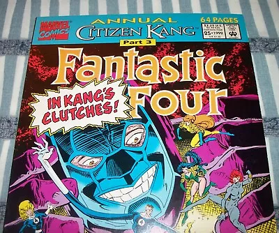 Buy FANTASTIC FOUR Annual #25 Avengers Vs. Kang From 1992 In F/VF Condition DM  • 11.19£