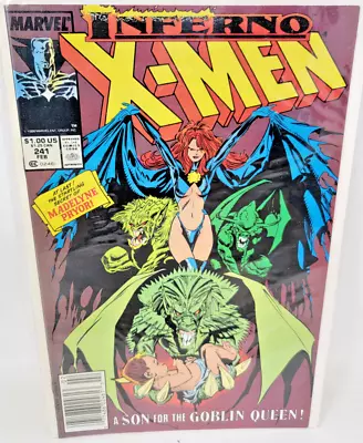 Buy Uncanny X-men #241 Goblin Queen Appearance *1989* Newsstand 9.0 • 9.86£