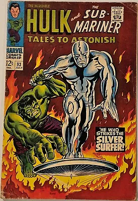 Buy Tales To Astonish #93 July 1967 Sub-Mariner & The Hulk - Complete Solid Nice • 63.32£