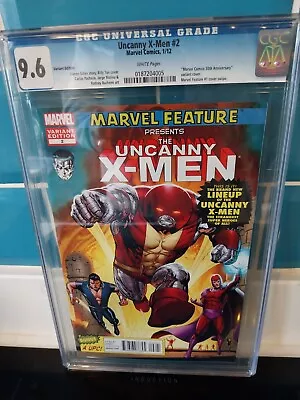 Buy Uncanny X-Men #2 CGC Graded 9.6 (50th Anniversary Variant Cover: Marvel Feature) • 60£