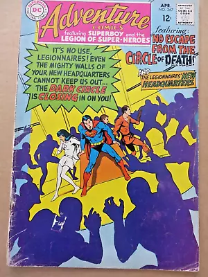 Buy Adventure Comics #367 Apr 1968 Neal Adams Cover Art, Jim Shooter FN. DC Comics • 5.50£